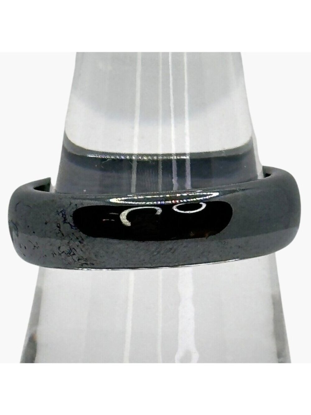 Black Tungsten Carbide Ring Size 7 Mens Wedding Band Comfort Fit Durable